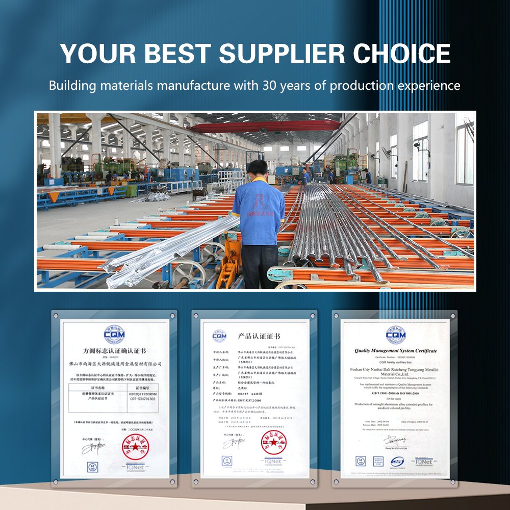 Floor Border Protection Metal T Shape Aluminum Tile Edge Trim Strip Standard Design Ceramic Extrusion Profile