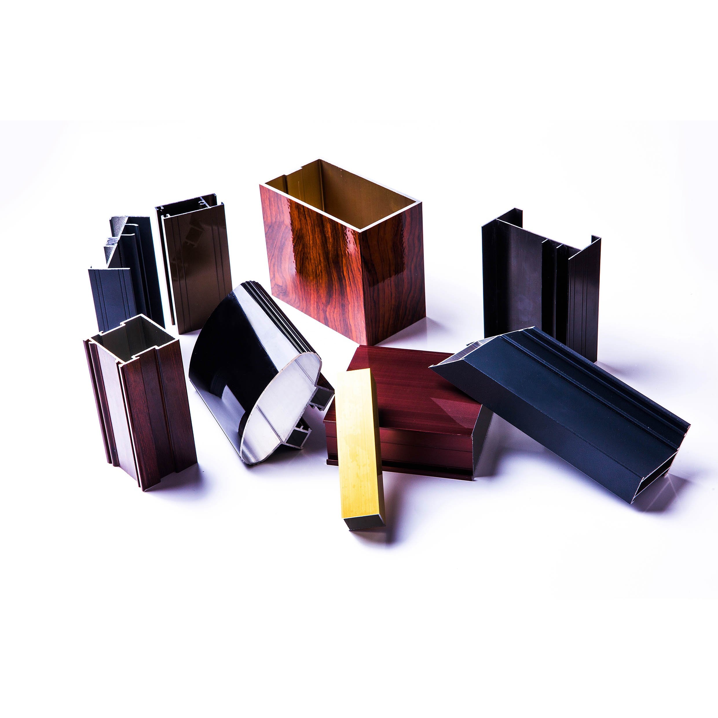 Powder Coated 6000 Series Aluminum Extrusion Profiles Square Pattern Bendable Alu Alloy T5 Anodized Door Decorations Cutting