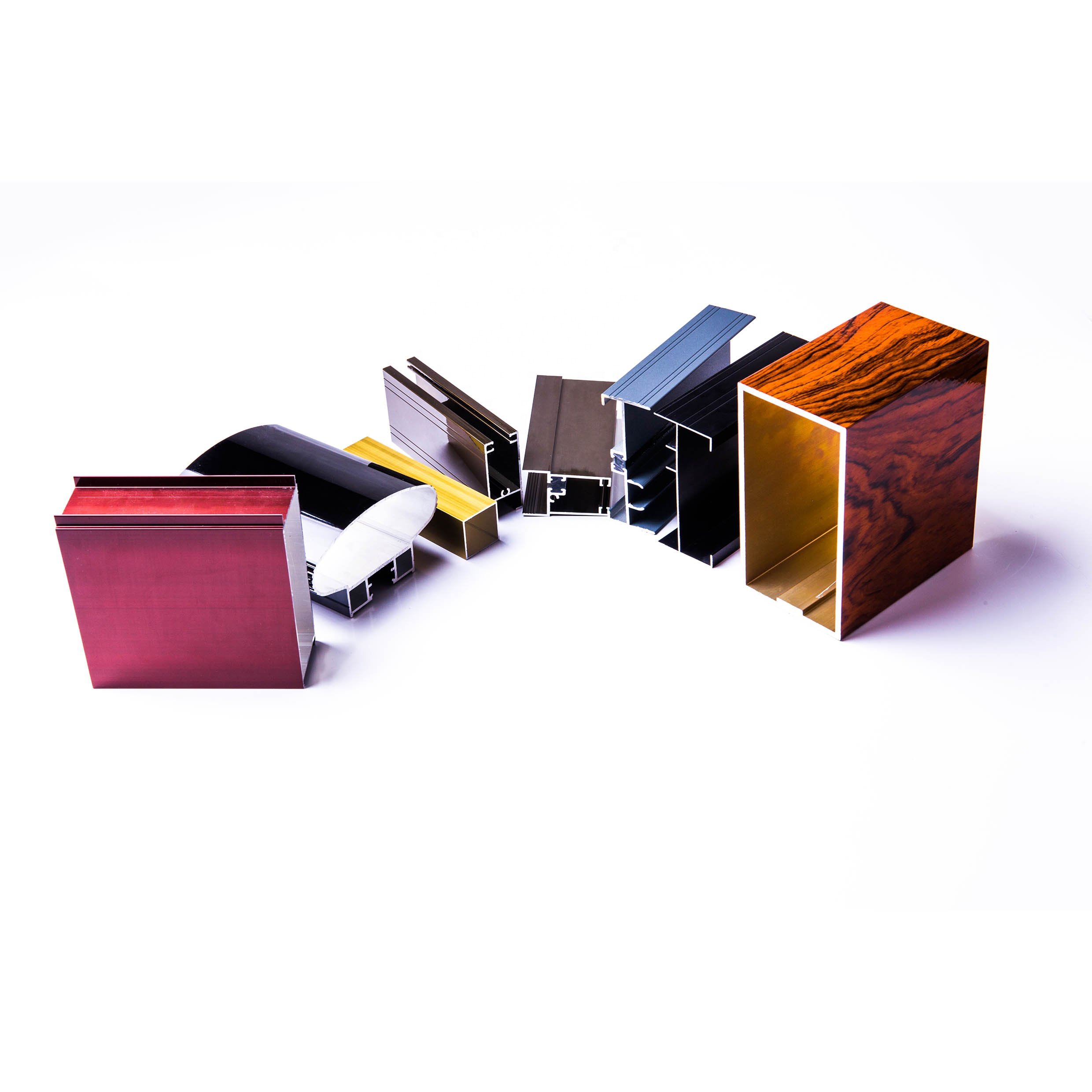 Powder Coated 6000 Series Aluminum Extrusion Profiles Square Pattern Bendable Alu Alloy T5 Anodized Door Decorations Cutting