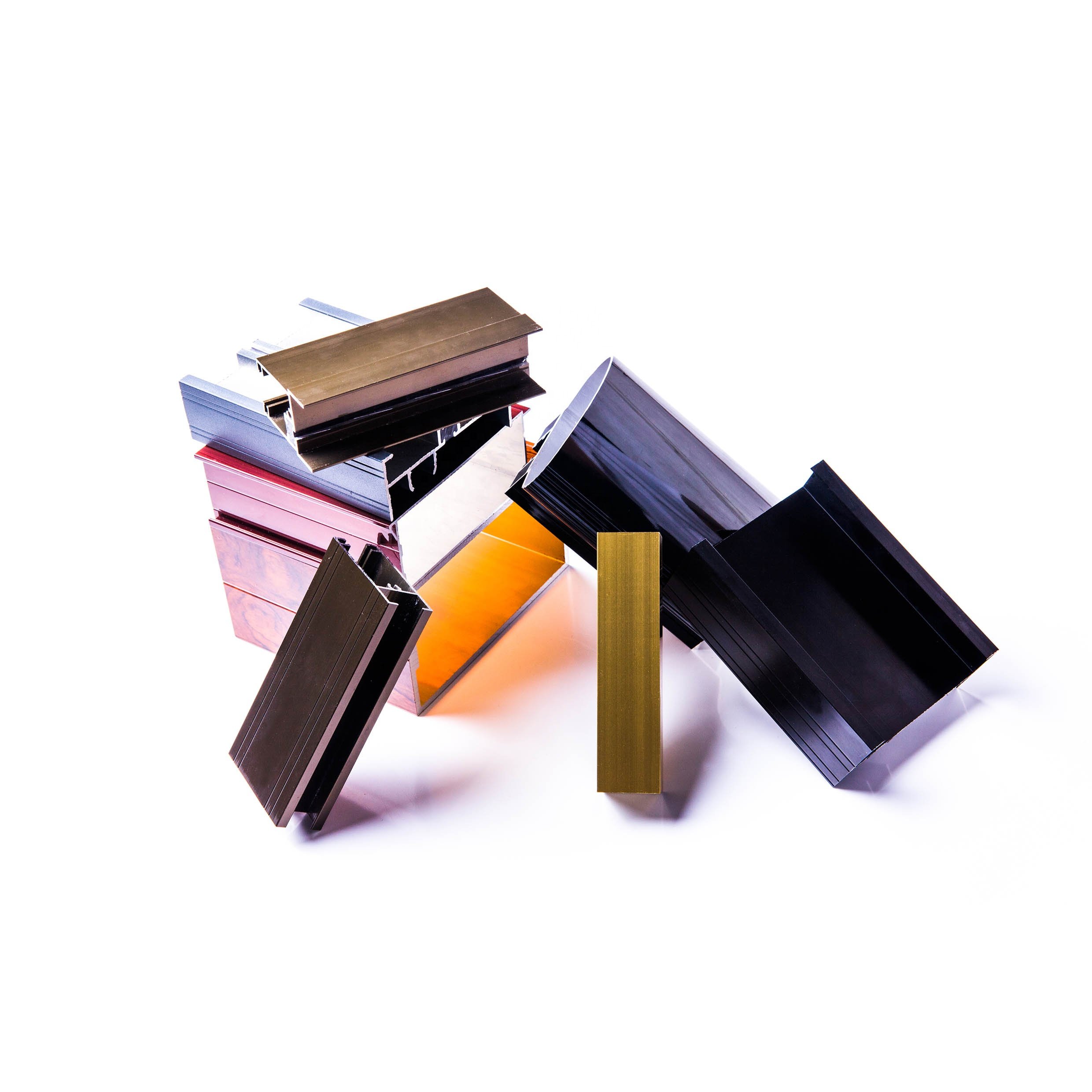 Powder Coated 6000 Series Aluminum Extrusion Profiles Square Pattern Bendable Alu Alloy T5 Anodized Door Decorations Cutting