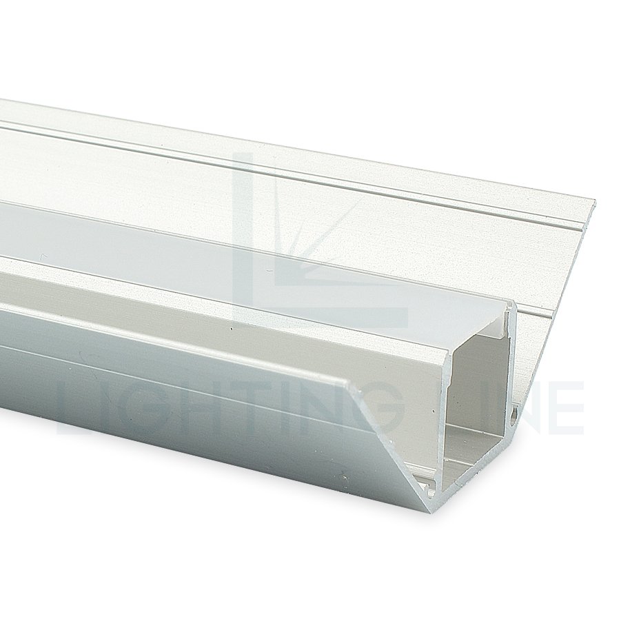 Cost Effective Corner Led Strip Aluminium Profiles For Plasterboard 64x22 Millimeter