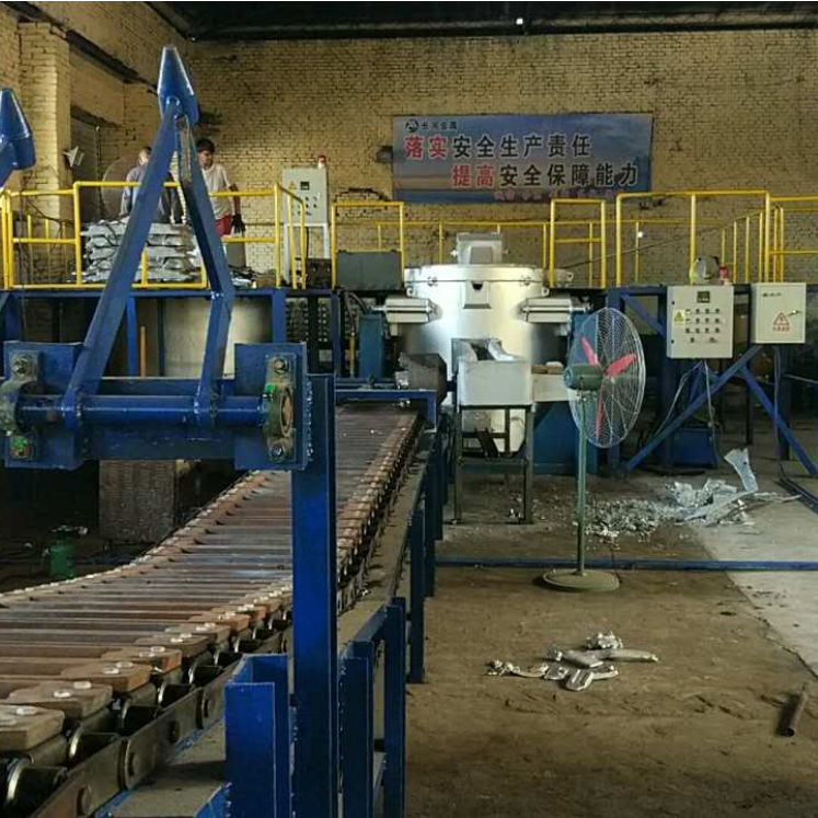 WONDERY High Quality Automatic Control Copper Zinc Aluminum Ingot Conveyor Continuous Production Line