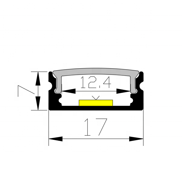 Innovative Design Round Aluminium Led Profile Frame Aluminum Alloy LED Surface-Mounted Light Bar
