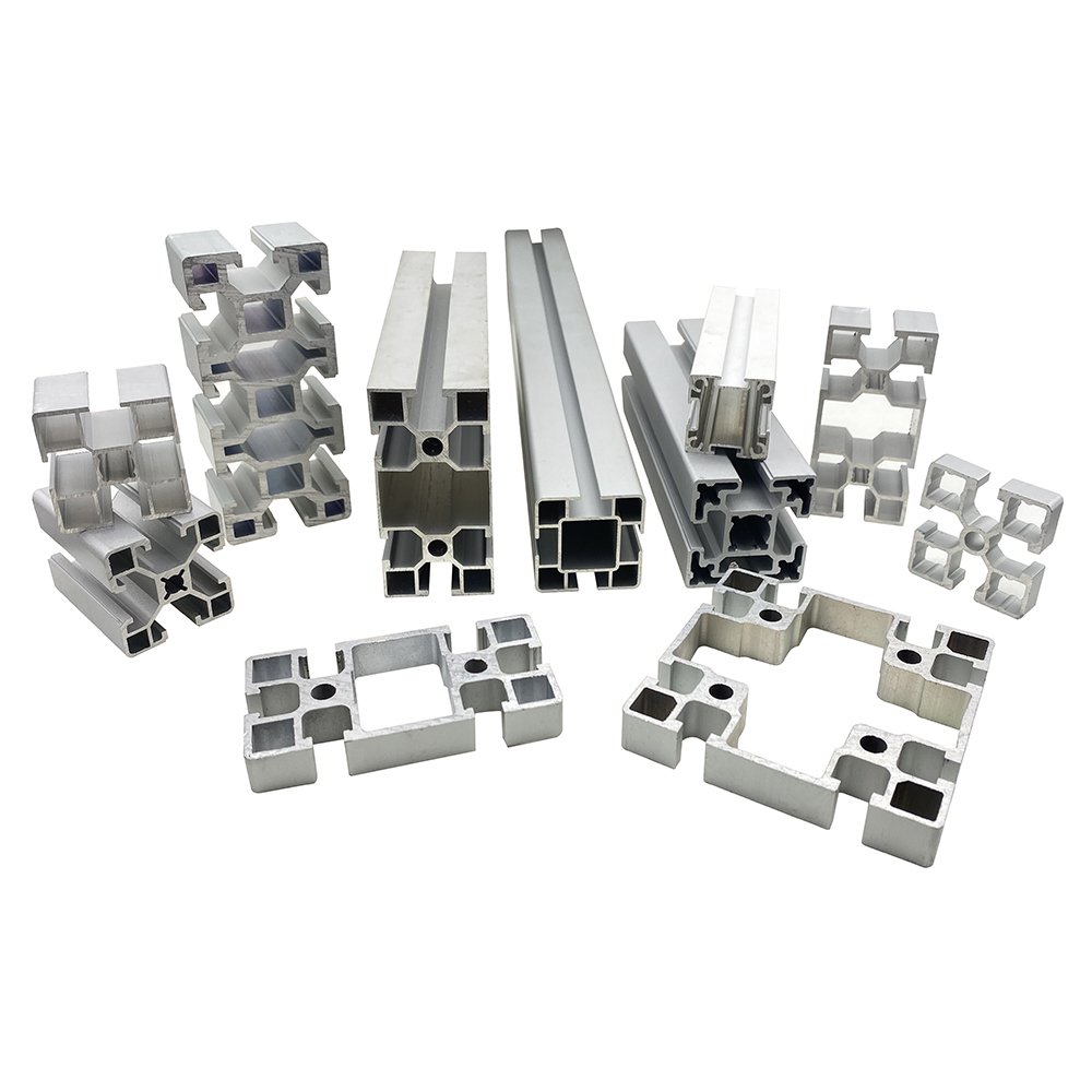 2020 4040 6063 aluminum alloy accessories black anodizing aluminum frame industrial custom v t slot extrusion aluminum profile