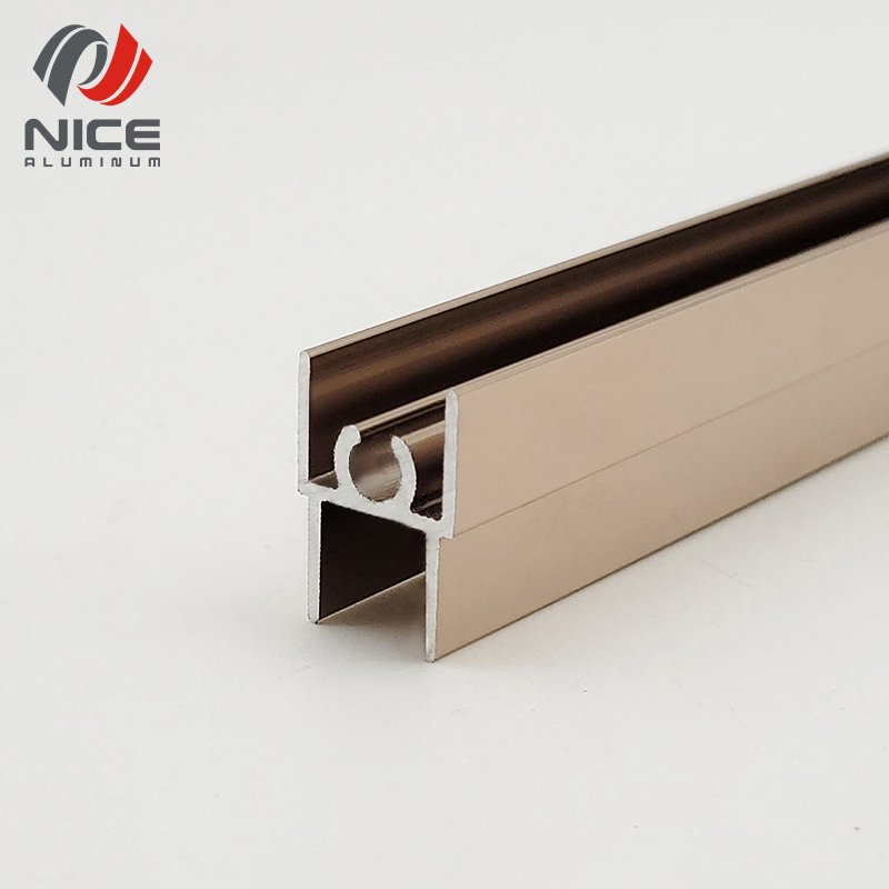 kitchen cabinet closet wardrobe sliding glass door aluminum frame profile