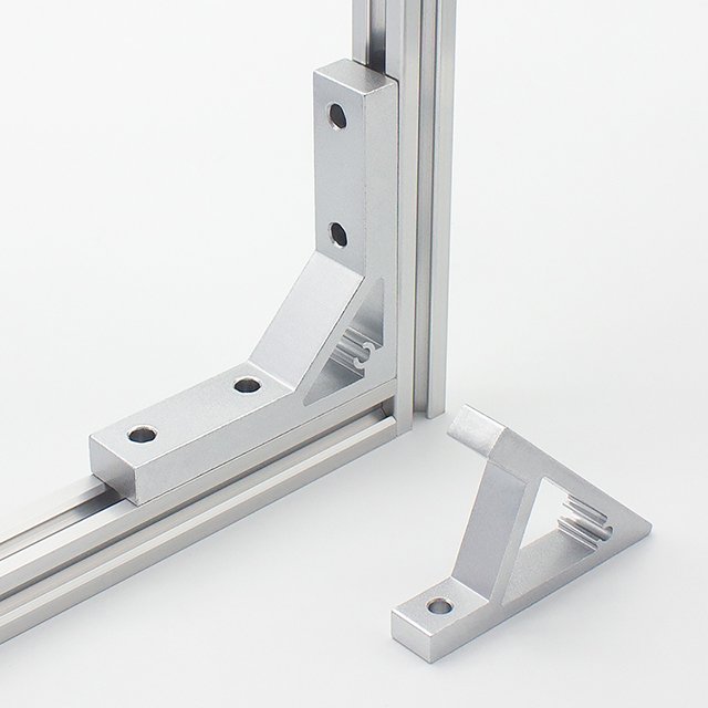 2020 Series 45 Degree Angle Corner Bracket Aluminum Profile Angle Corner Joint Connector Bracket For 20x20 Aluminum Profile