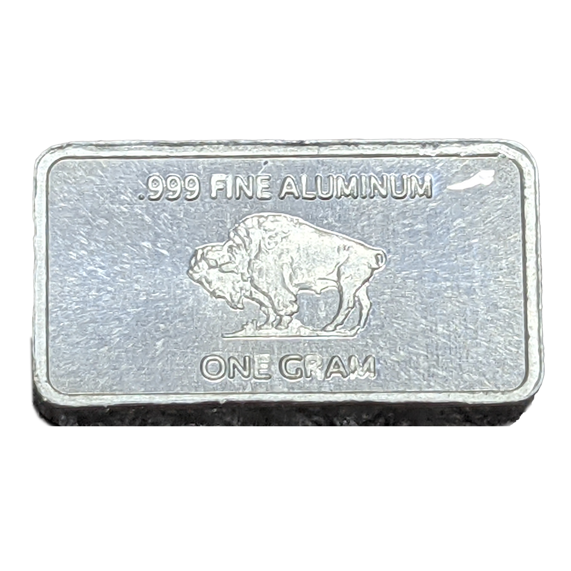Designs 1 Gram Aluminum Pure Maple Bar Buffalo Fine .999 Ingot Size15x8mm