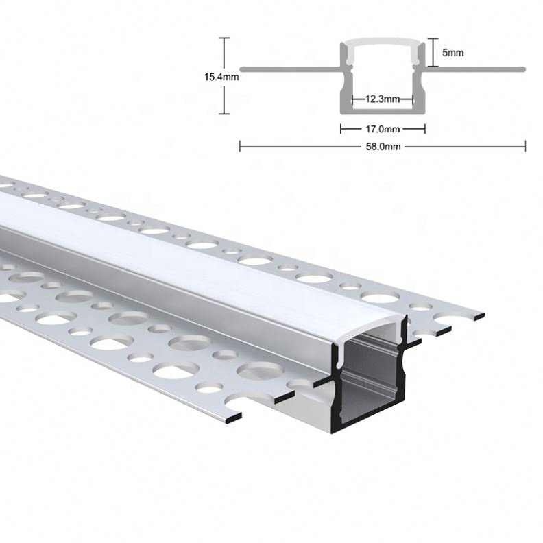 Hot Sale LED Strip Channel Diffuser 10Pcb 8Pcb Width LED Light Strip Flexible Aluminum Profile