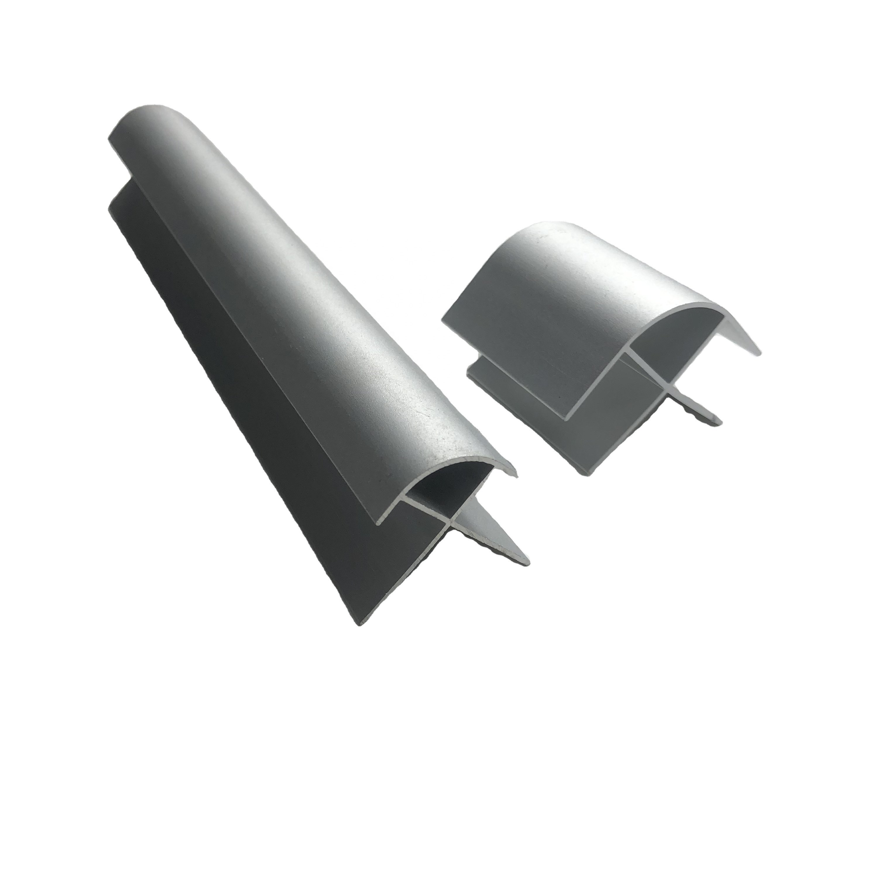China supplier White anodized aluminum supplier clean room OEM supplies square rounded corners as connect aluminium profiles