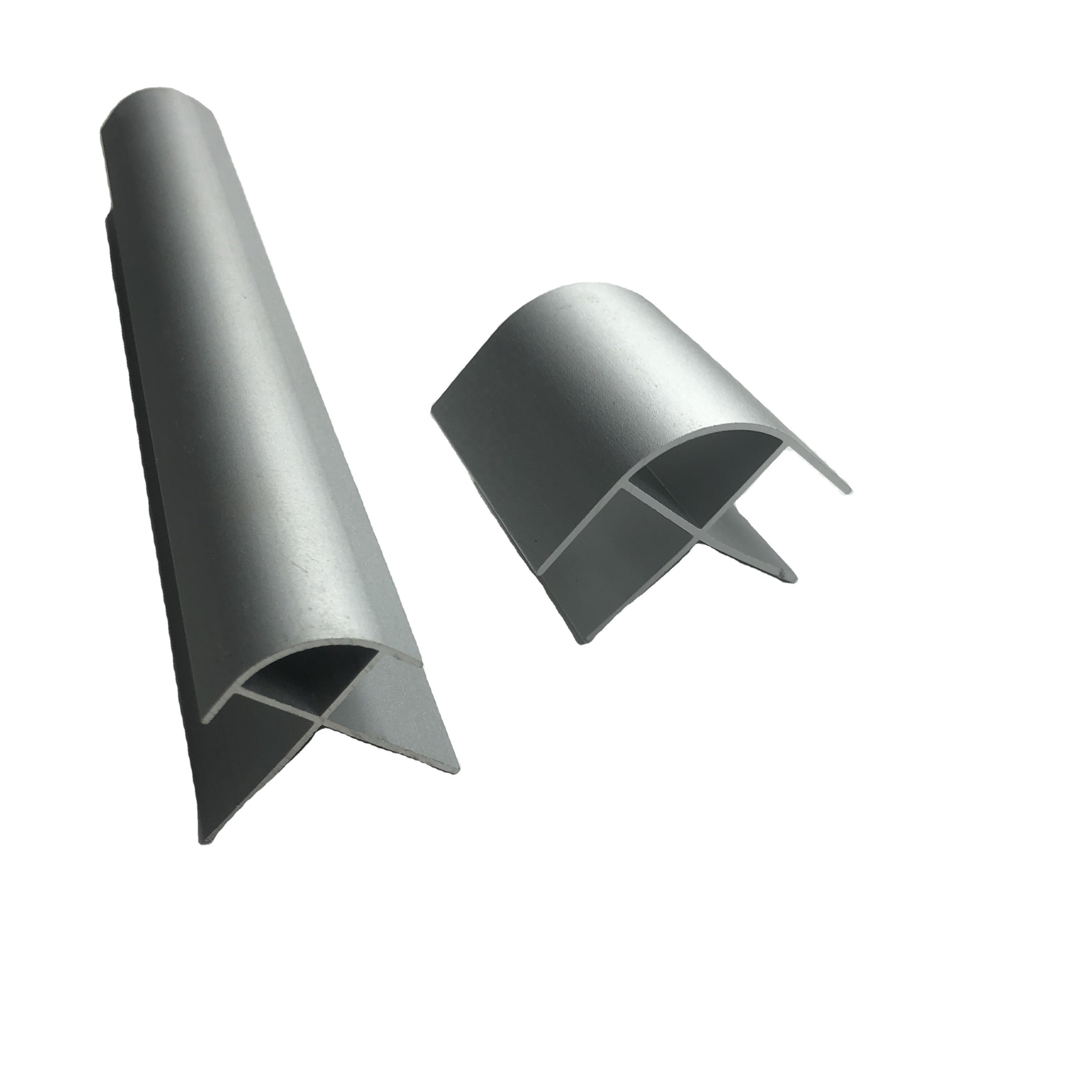 China supplier White anodized aluminum supplier clean room OEM supplies square rounded corners as connect aluminium profiles