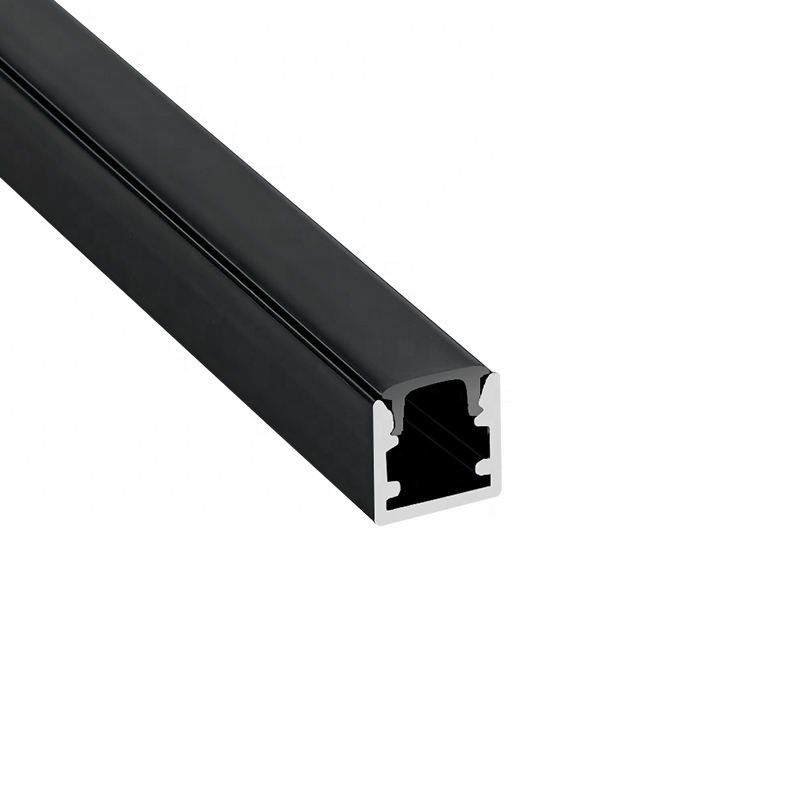 1010 Factory Wholesale High Quality Black Anodized U Shape LED Aluminum Profile Recessed Mounting Aluminum Profile