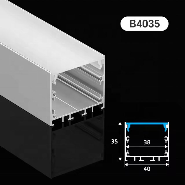 1010 Factory Wholesale High Quality Black Anodized U Shape LED Aluminum Profile Recessed Mounting Aluminum Profile