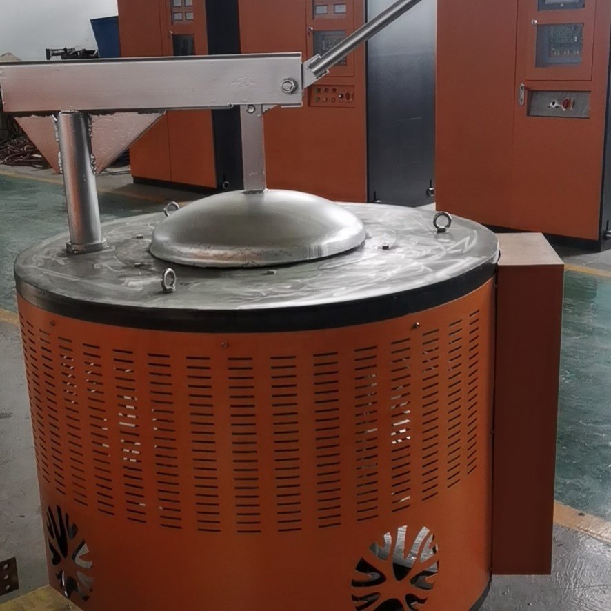 Melting scrap steel iron aluminum copper 100kg 250kg 500KG 1000kg induction copper melting furnace