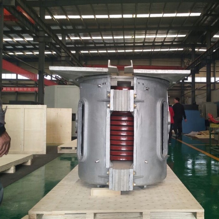 Melting scrap steel iron aluminum copper 100kg 250kg 500KG 1000kg induction copper melting furnace
