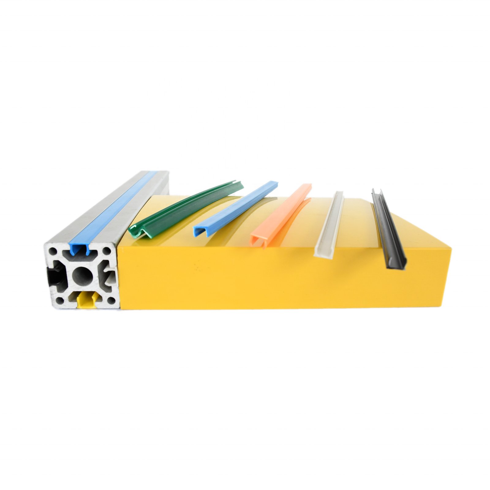 T-Slot Cover PVC Seal Profile Color Rubber Plastic Strip Aluminum Profiles for Protection for Decorations polycarbonate profile