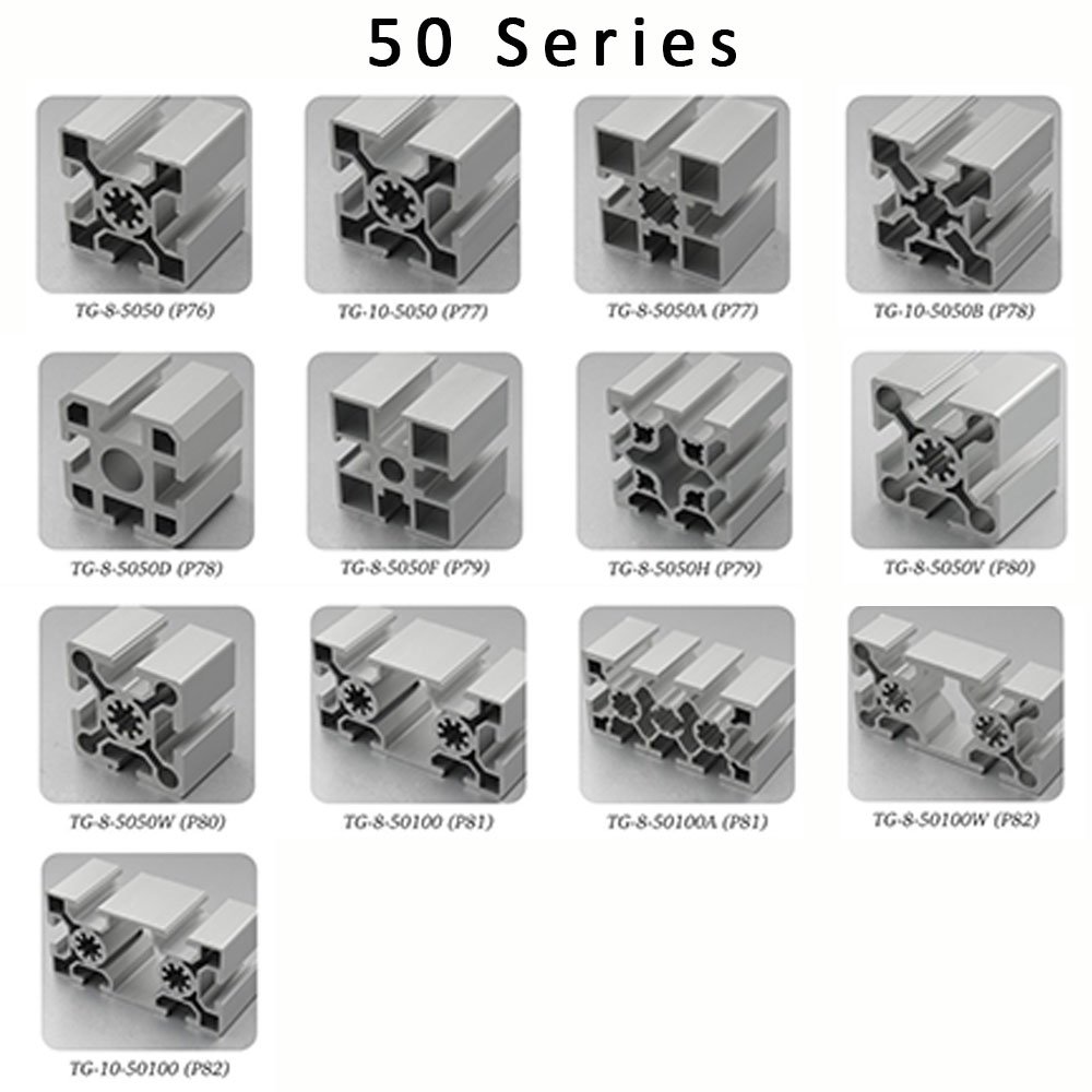 Profile Manufacturer 5050 Industrial Aluminium Frame Material V Slot T Track Extrusion Aluminium Alloy 6063 perfil aluminio 5050