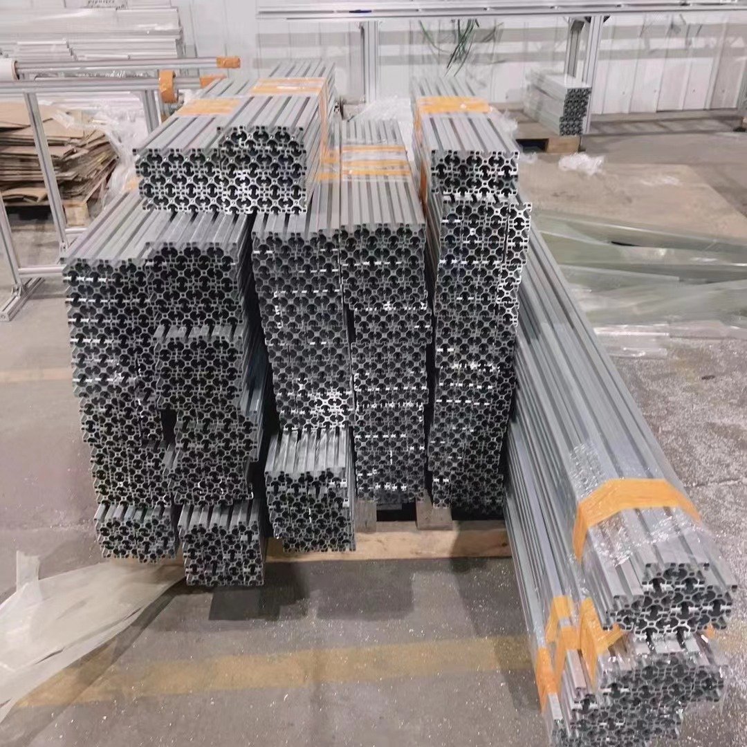 European standard industrial aluminum alloy profile 3030L pipeline photovoltaic bracket square tube profile 30X30