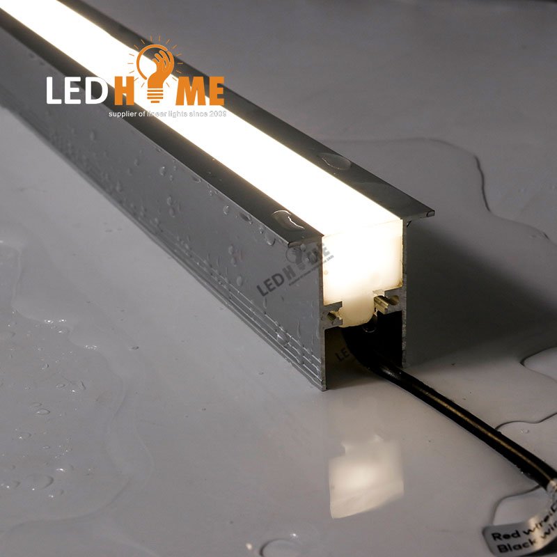 Top Quality IP68 Inground Recessed PMMA Cover Waterproof Aluminium Profile APT03-AL1 Linear Light Lighting