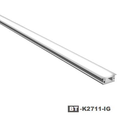 Newest IP66 recessed aluminum profile with frosted cover buried extrusion channel for led strip light