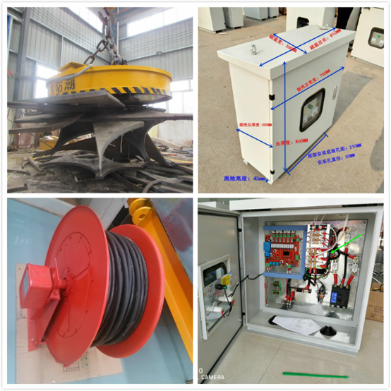 Scrap Yard Use Electro Magnetic Lifter 5 Ton 2000kg For Crane or Chuck / Forklift