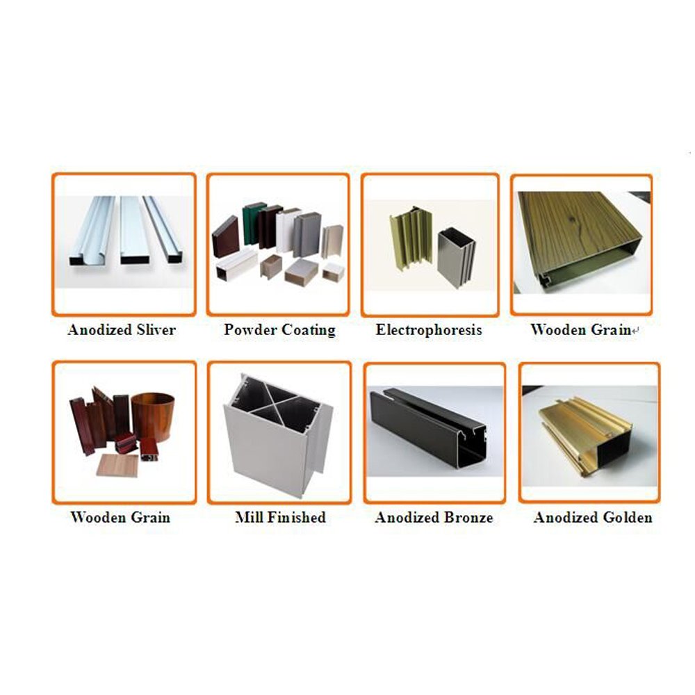 Furniture wardrobe handle frame aluminum profile customized size