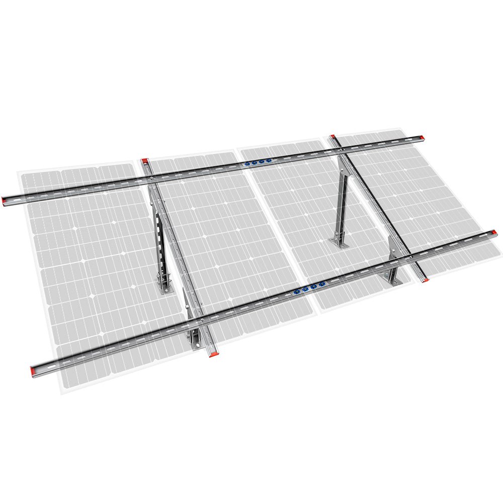anodized aluminium extrusion profile adjustable solar panel pole mounting bracket