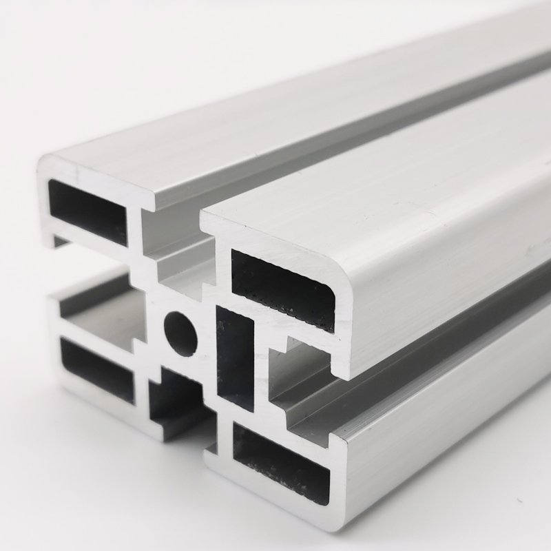 Extrusion Aluminum profile 2020 2040 2060 2080 6063 T5 curtain aluminum profiles alloy v slot Window Door punching balustrades