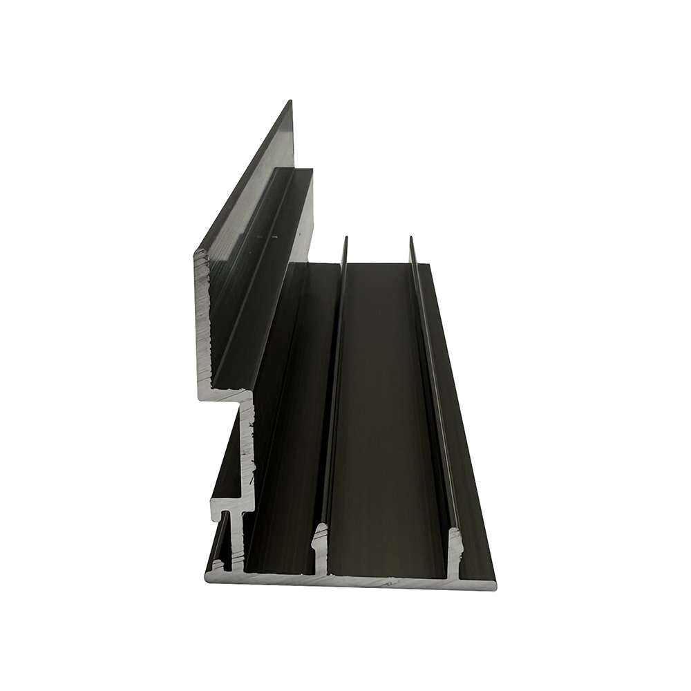 6063-T5 Windows and Doors Aluminum Extrusion Profile Anodized Champagne Custom Aluminum Profile for Benin