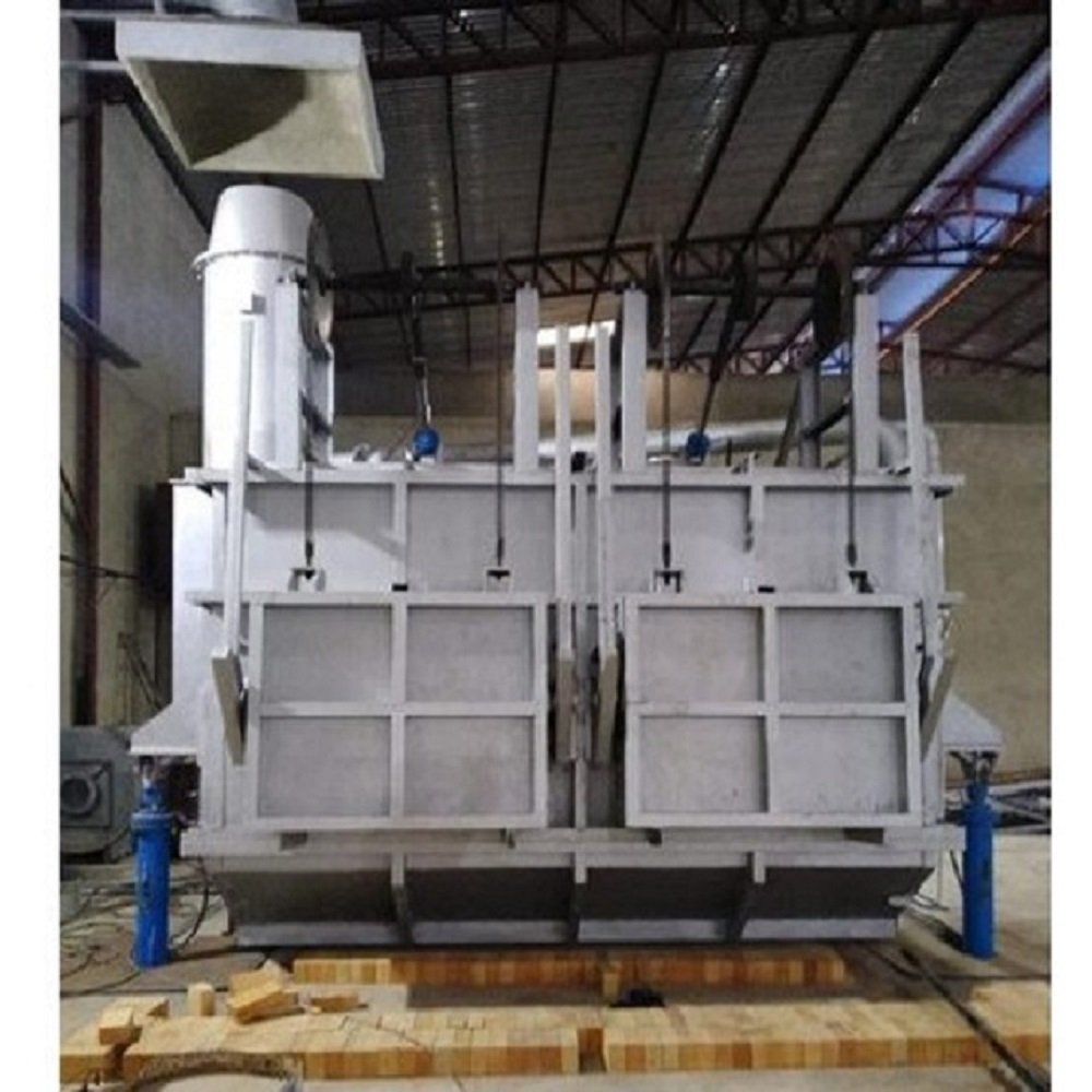 5 Ton Capacity Oil-Fired Fuel Reverberatory Static Melting Furnace 100 Mould Ingot Casting Machine for Manufacturing Plants