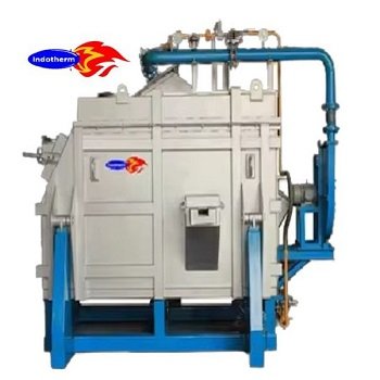 5 Ton Capacity Oil-Fired Fuel Reverberatory Static Melting Furnace 100 Mould Ingot Casting Machine for Manufacturing Plants