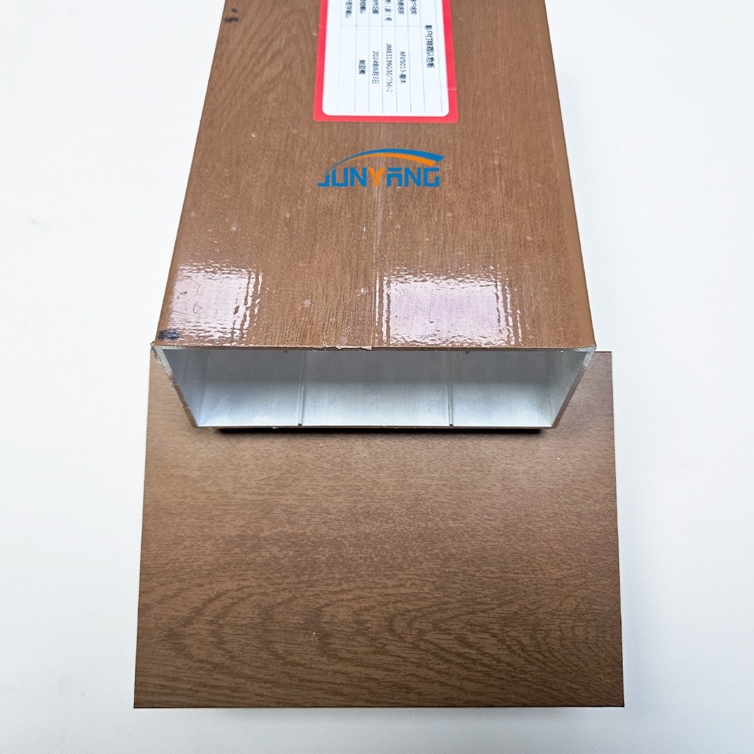 Custom 6061 6063 T5 T6 wood grain aluminum tubes pipes large-diameter building aluminum profiles Industrial aluminum profile