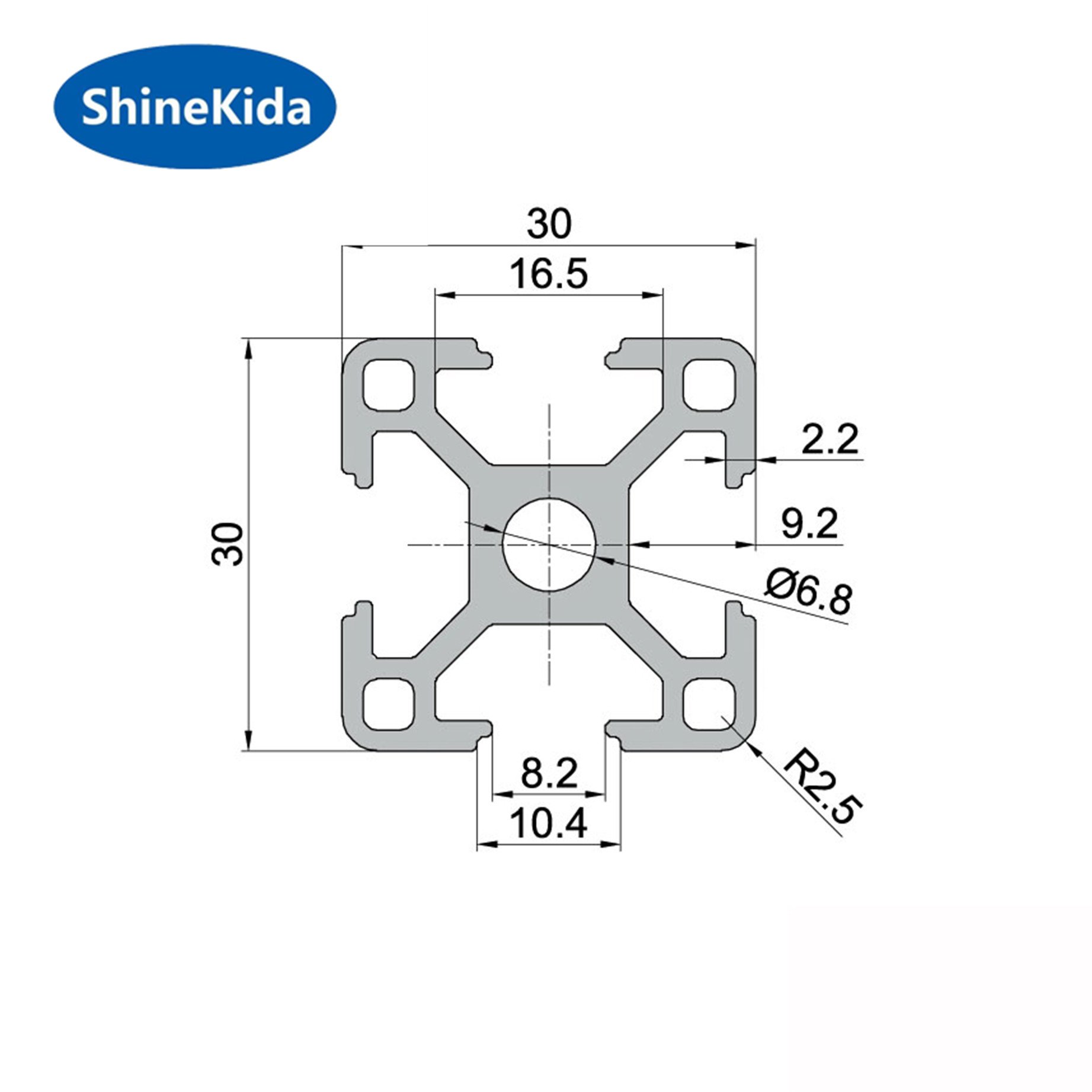 Aluminio perfile/aluminium profile 3060 90 degree inner bracket for 30 aluminum 8mm slot 30/60g used in assembly line