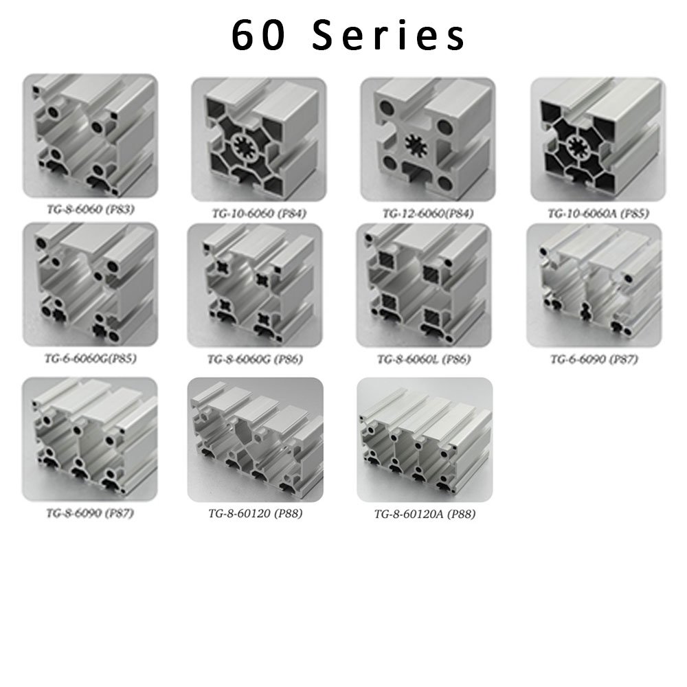100200 Aluminum Profile 100100 Aluminum Extrusion 80160 Extruded Aluminium
