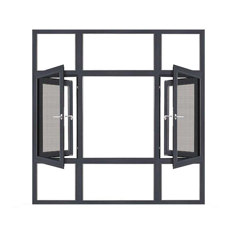 slim profile aluminum glass door