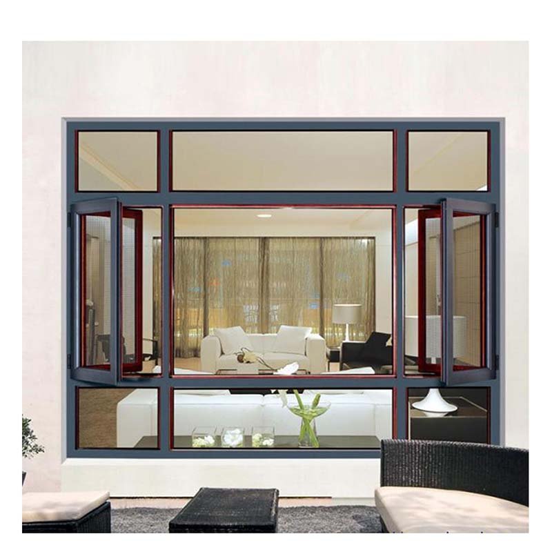 slim profile aluminum glass door