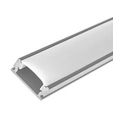 Overhead aluminum profile with diffuser for LED strip. The length of the stick is 2 meters (price is for 2 meters). Mount includ
