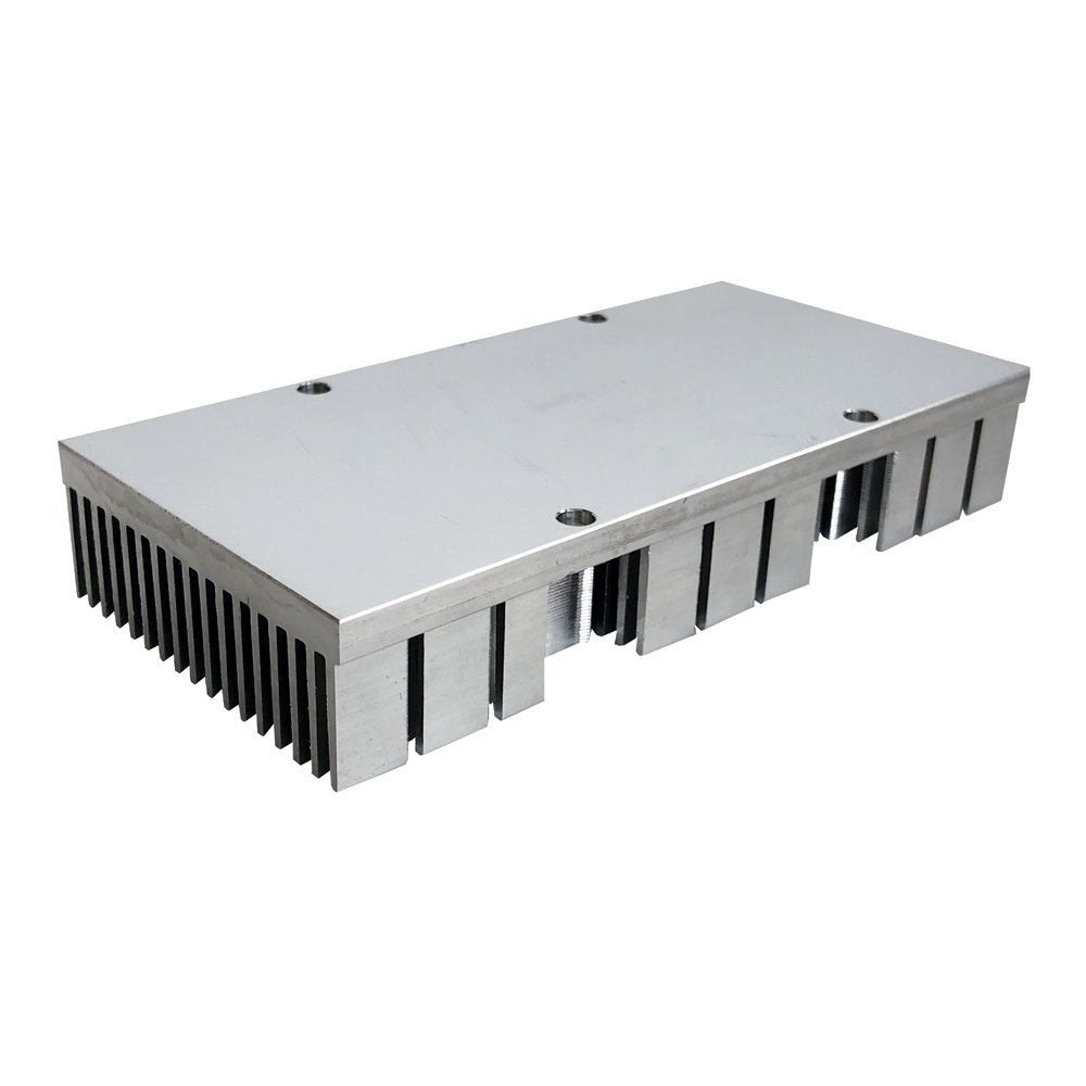 Custom CNC Milled Heat Sink Aluminum 6063 T5 Extruded Heatsink 60(W)*22(H)*125(L)mm