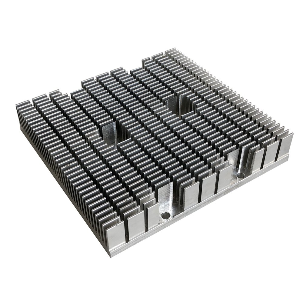 Custom CNC Milled Heat Sink Aluminum 6063 T5 Extruded Heatsink 60(W)*22(H)*125(L)mm
