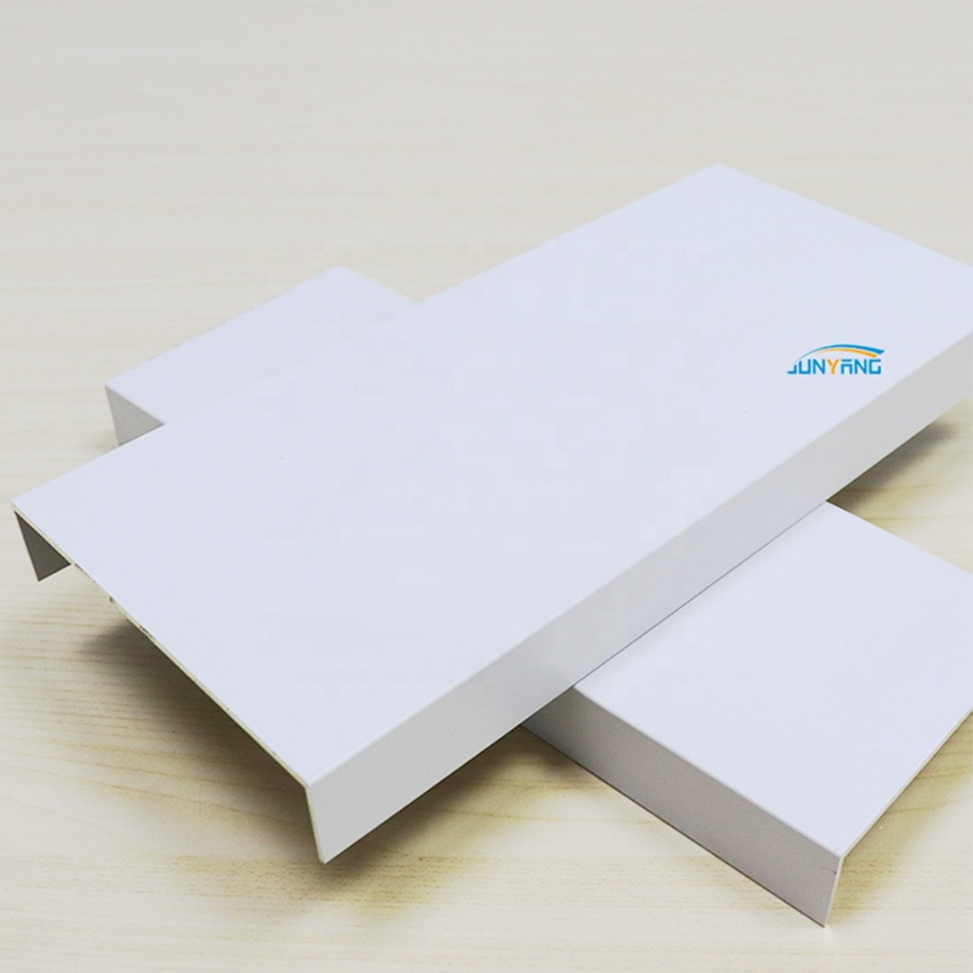 Junyang Aluminum Factory Custom High Quality 6061 6063 Powder Spray Various Size U-shaped Channel Angle Aluminum Profile