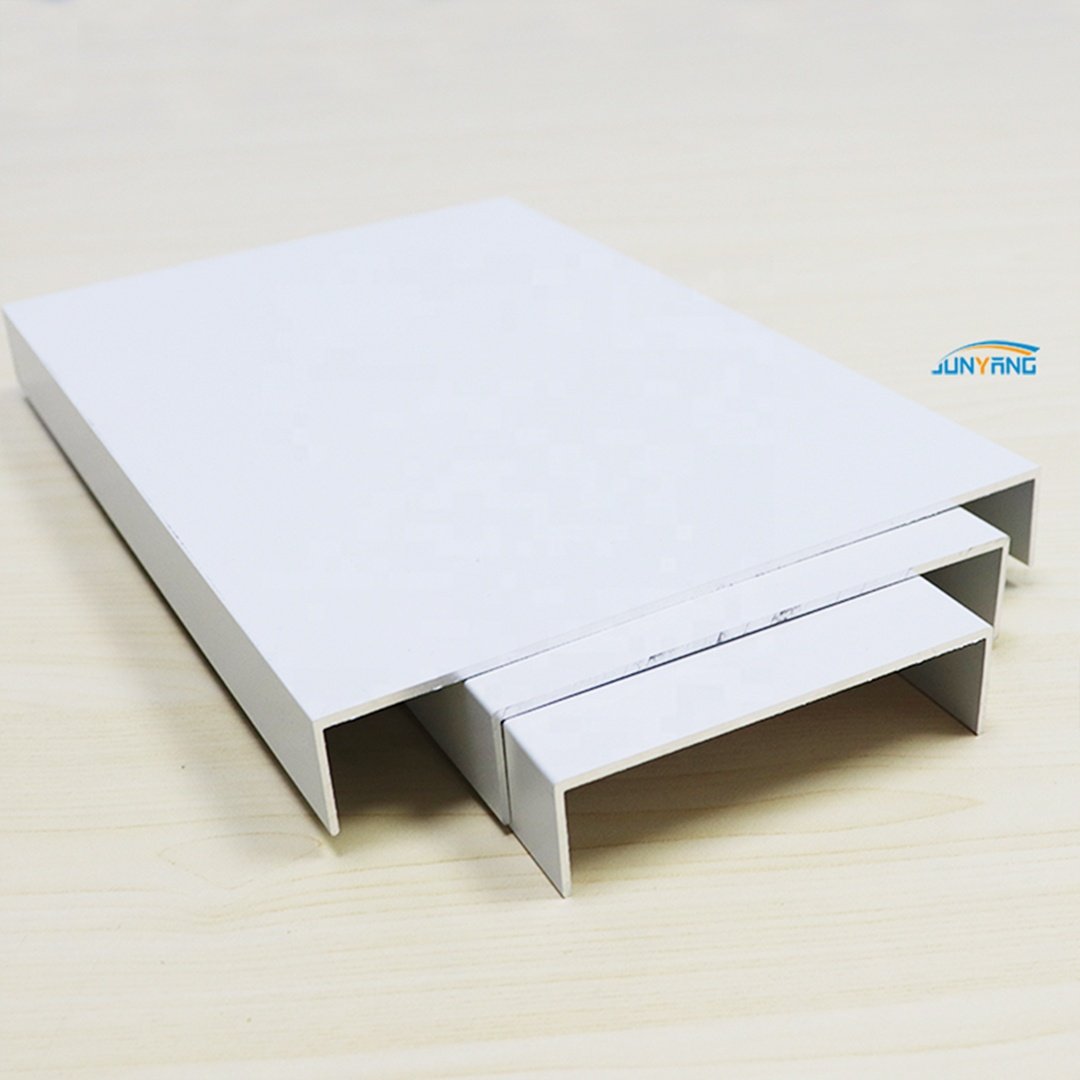 Junyang Aluminum Factory Custom High Quality 6061 6063 Powder Spray Various Size U-shaped Channel Angle Aluminum Profile