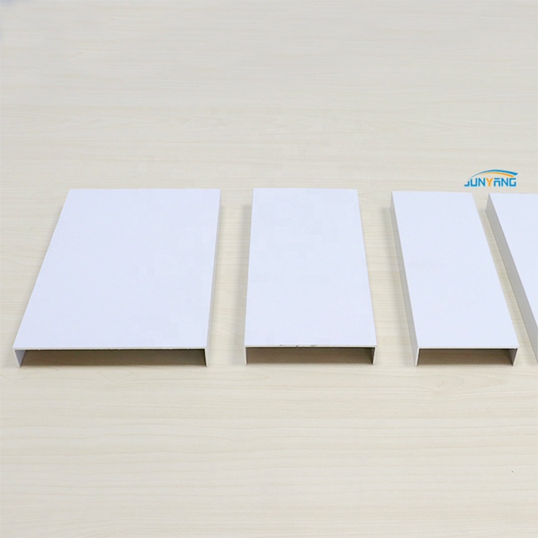 Junyang Aluminum Factory Custom High Quality 6061 6063 Powder Spray Various Size U-shaped Channel Angle Aluminum Profile