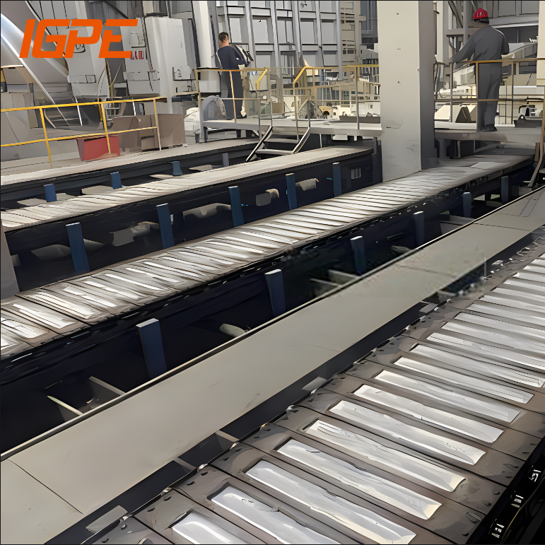 IGPE brand Aluminium Aluminum Ingots Casting Production Lines And Machinery Trade Line Machine