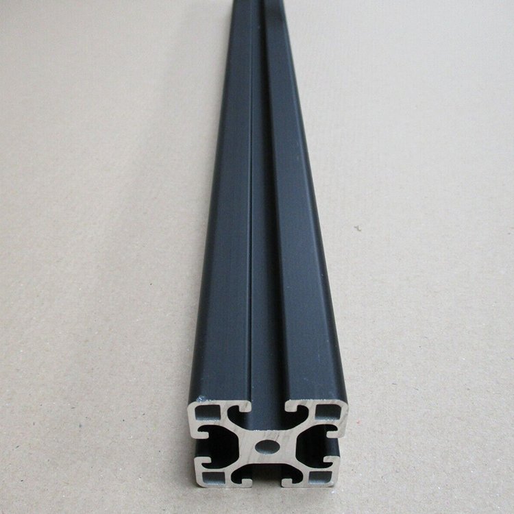 Industrial Silver Black T-slot Anodized Aluminum Profile, Aluminum Extrusion Profile 4040 Aluminium Manufacture