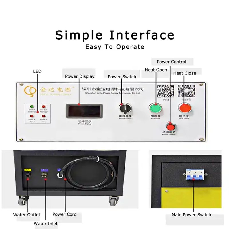 6kg Energy Saving Small Capacity Cabinet type Electric Metal Melting Induction Industrial Furnace