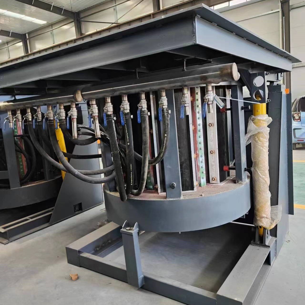 Aluminum ingot oven automatic melting furnace casting equipment recycling machine aluminium production line