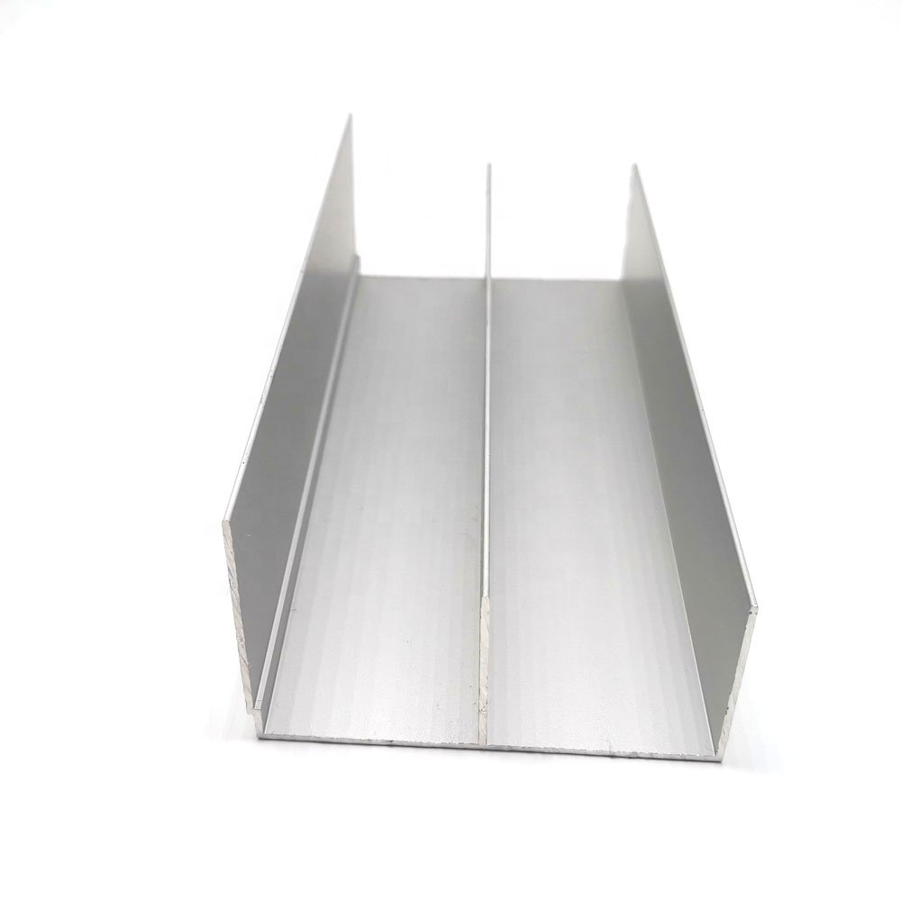 double track aluminium profiles for sliding wardrobe doors,wardrobe aluminum top track