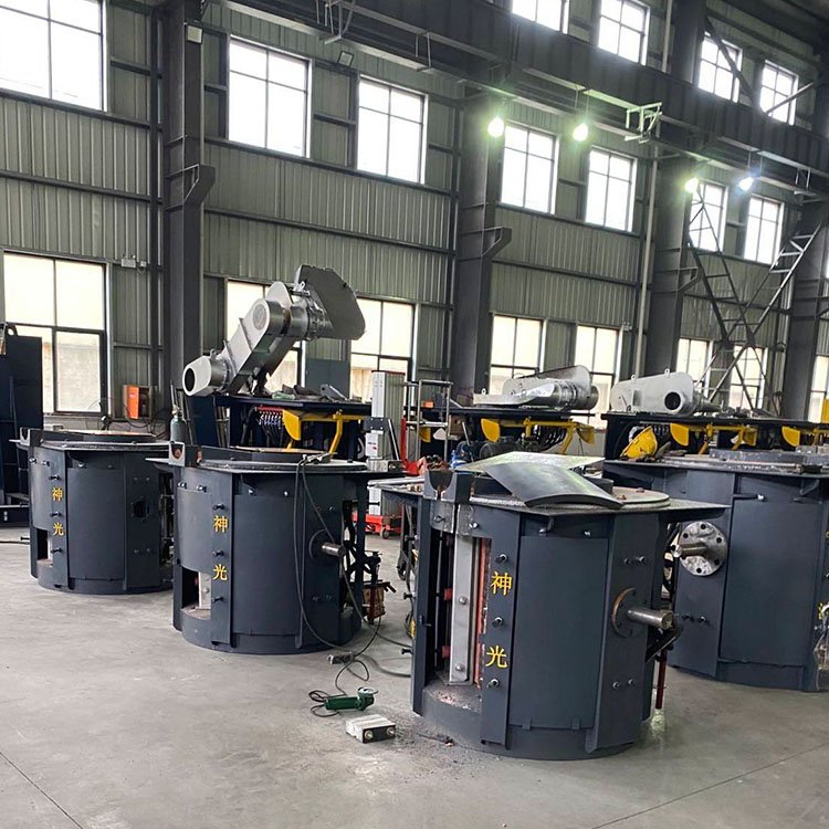 SHENGUANG 200 Kgs Electric Melting Aluminum Melting Oven Melting Crucible Ingot Aluminum Recycling Aluminum And Copper Foundry