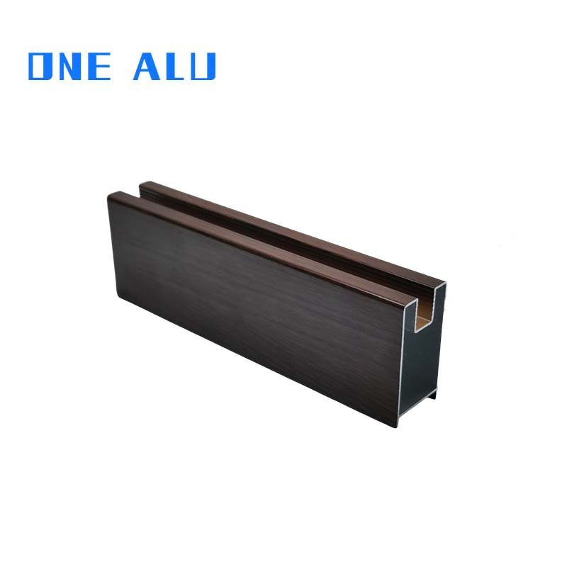 One Alu Foshan City Manufacturer Of Aluminum Profiles Doors&Windows&Kitchen&Cabinet&Wardrobe perfil de aluminio 6063 Anodized
