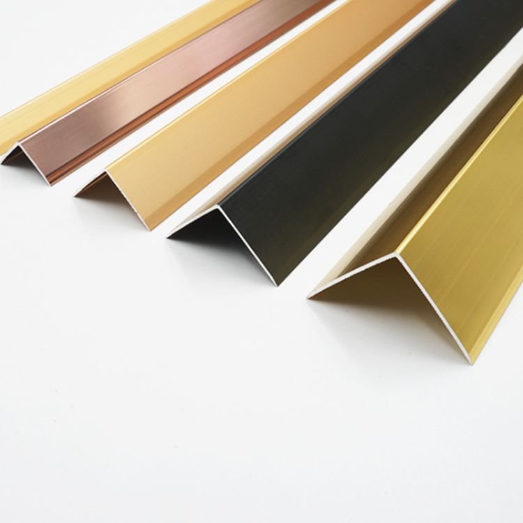 Aluminum profile Tile Trims Tile Accessory Type and L shape, round/Square edge or customized Shape aluminum tile trim trim