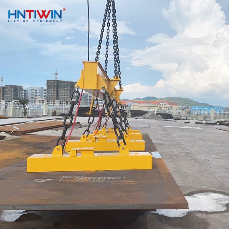 Factory low price Lifting beam 10ton electric magnetic plate lifter with 10% OFF PRICE